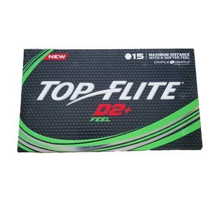 TOP FLITE Golf balls. D2+ FEEL. 15 balls.